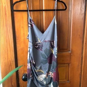 NWOT Brandless stone gray slip dress size M